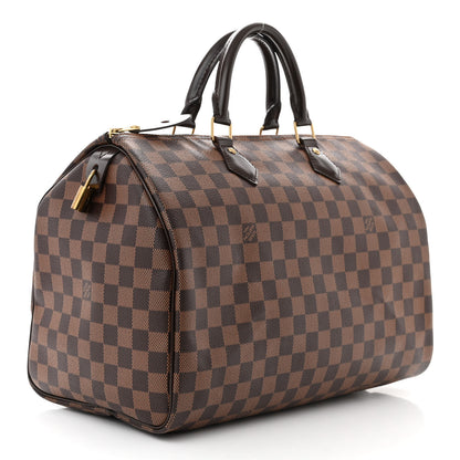 Louis Vuitton Damier Ebene Speedy 35 3 of 10