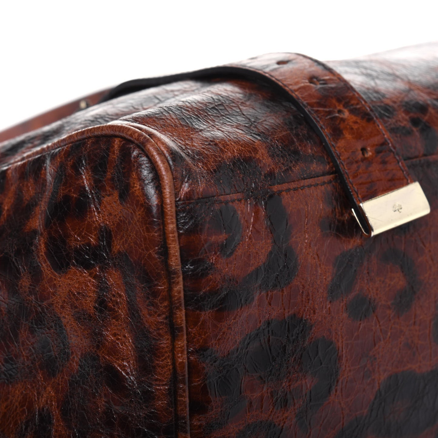 Shiny Leopard Oversized Alexa Dark Oak