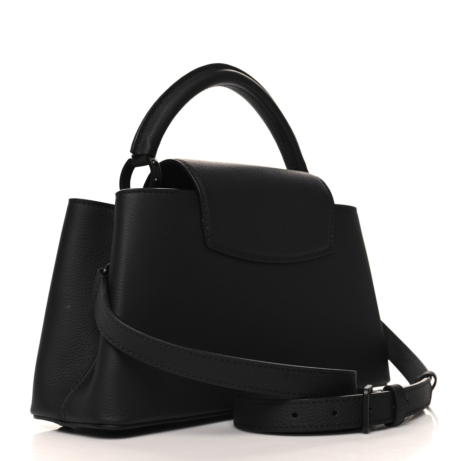 Louis Vuitton Taurillon Capucines East West MM Matte Black 3 of 11