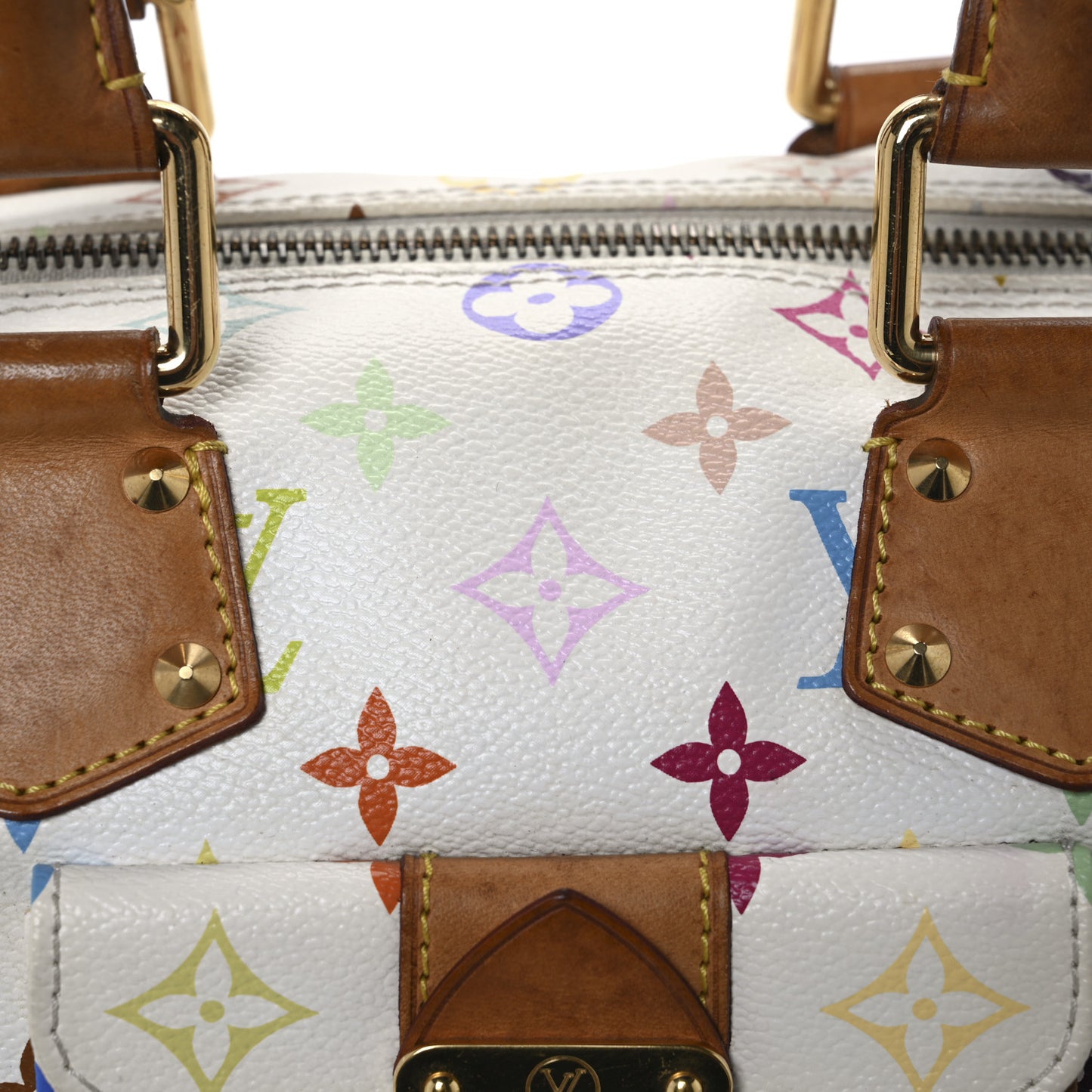 Monogram Multicolor Speedy 30 White