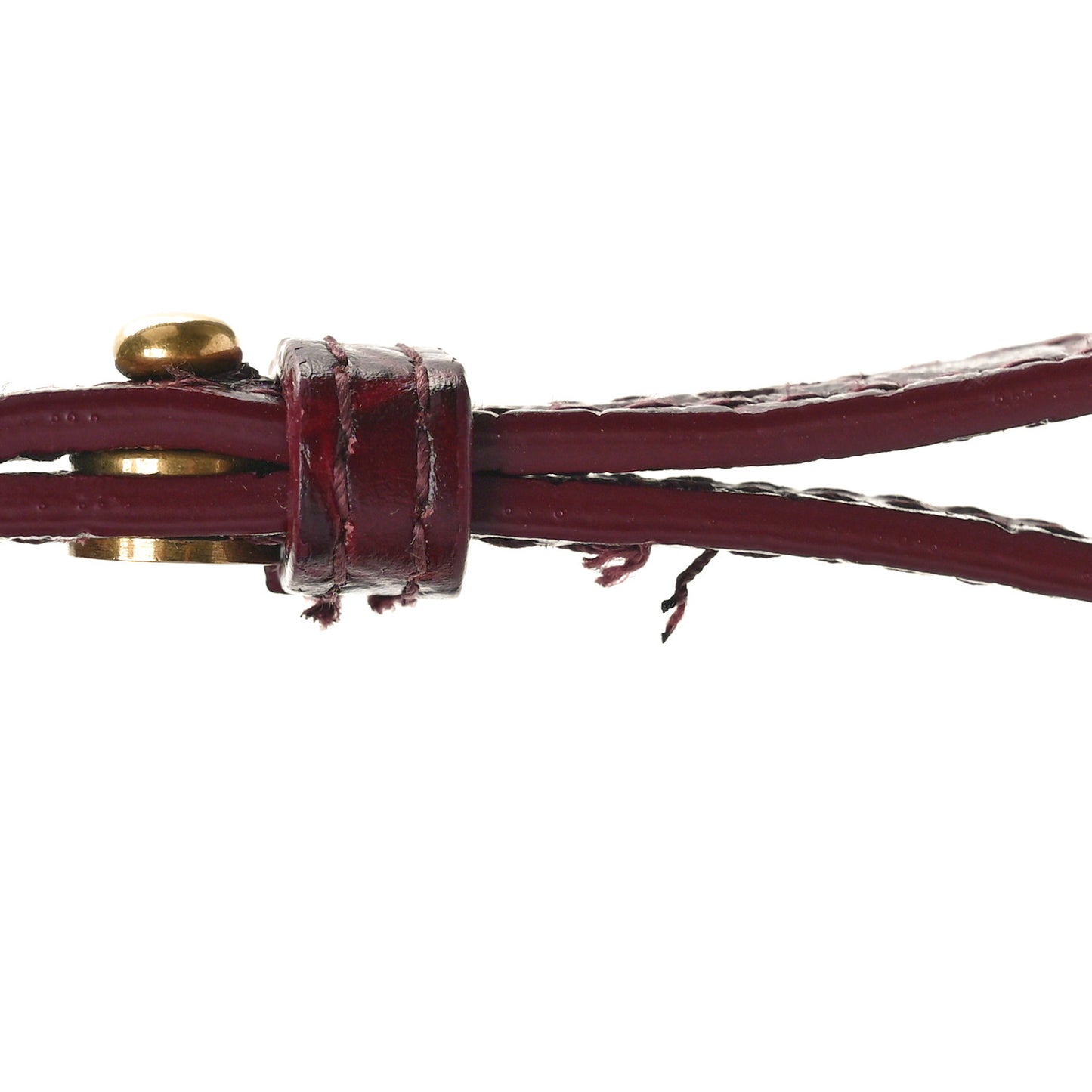 Calfskin Crocodile Embossed Neo Classic Gold Hardware Nano City Dark Red