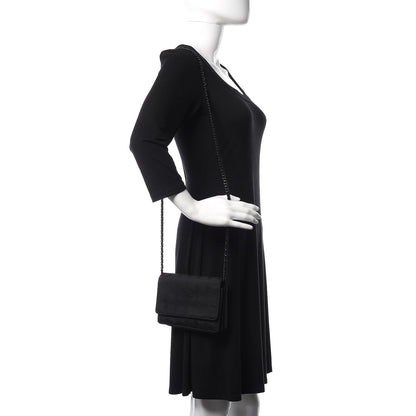Chanel Nylon Travel Wallet On Chain WOC Black 2 of 11