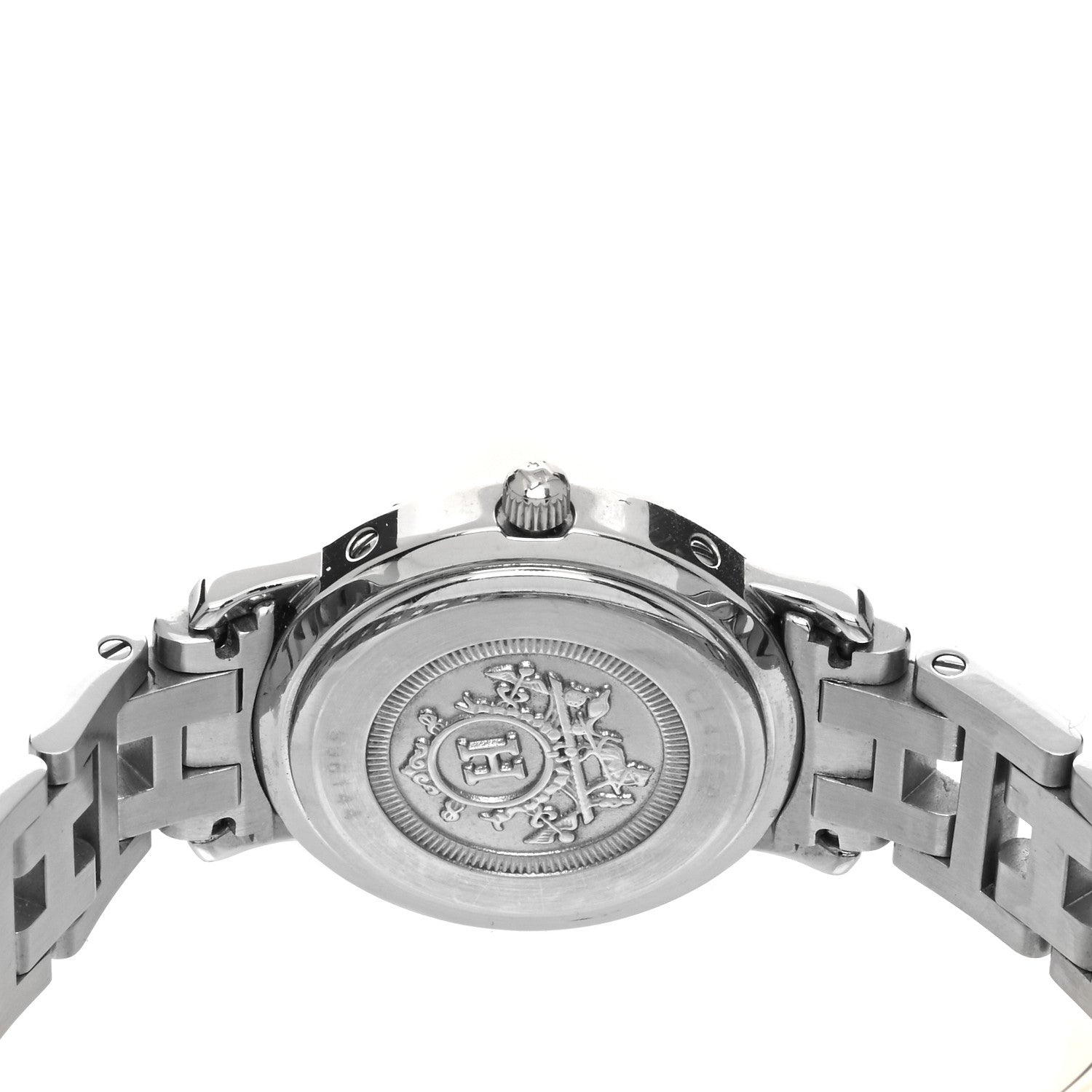 Hermes Stainless Steel 24mm Clipper Quartz Watch Gold 4 of 4