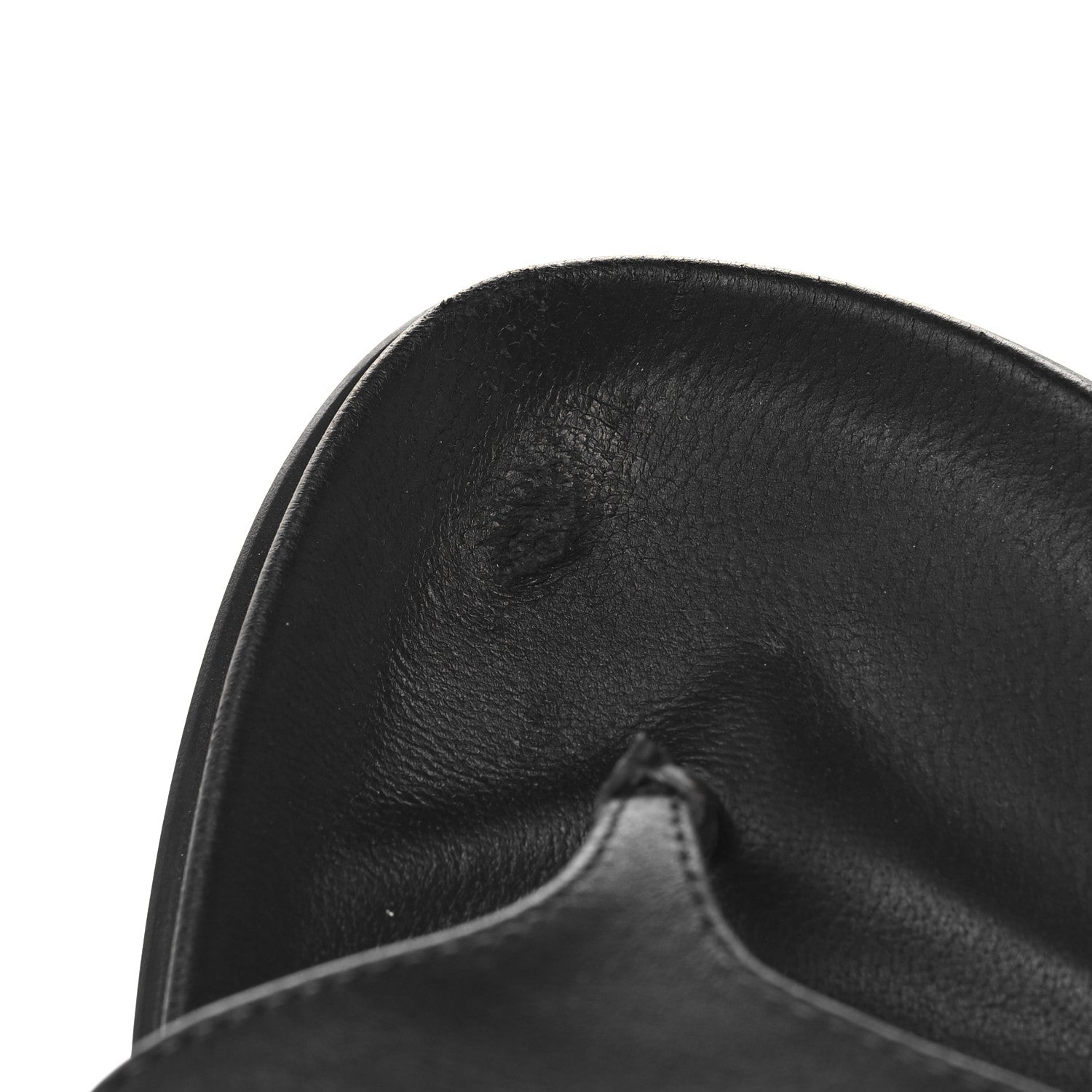 Hermes Calfskin Womens Empire Sandals 37 Black 10 of 10
