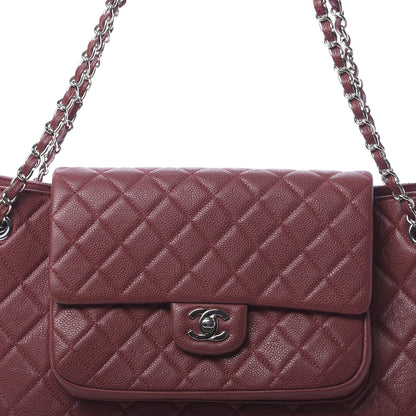 Chanel Caviar Quilted Flap Tote Red 9 of 12