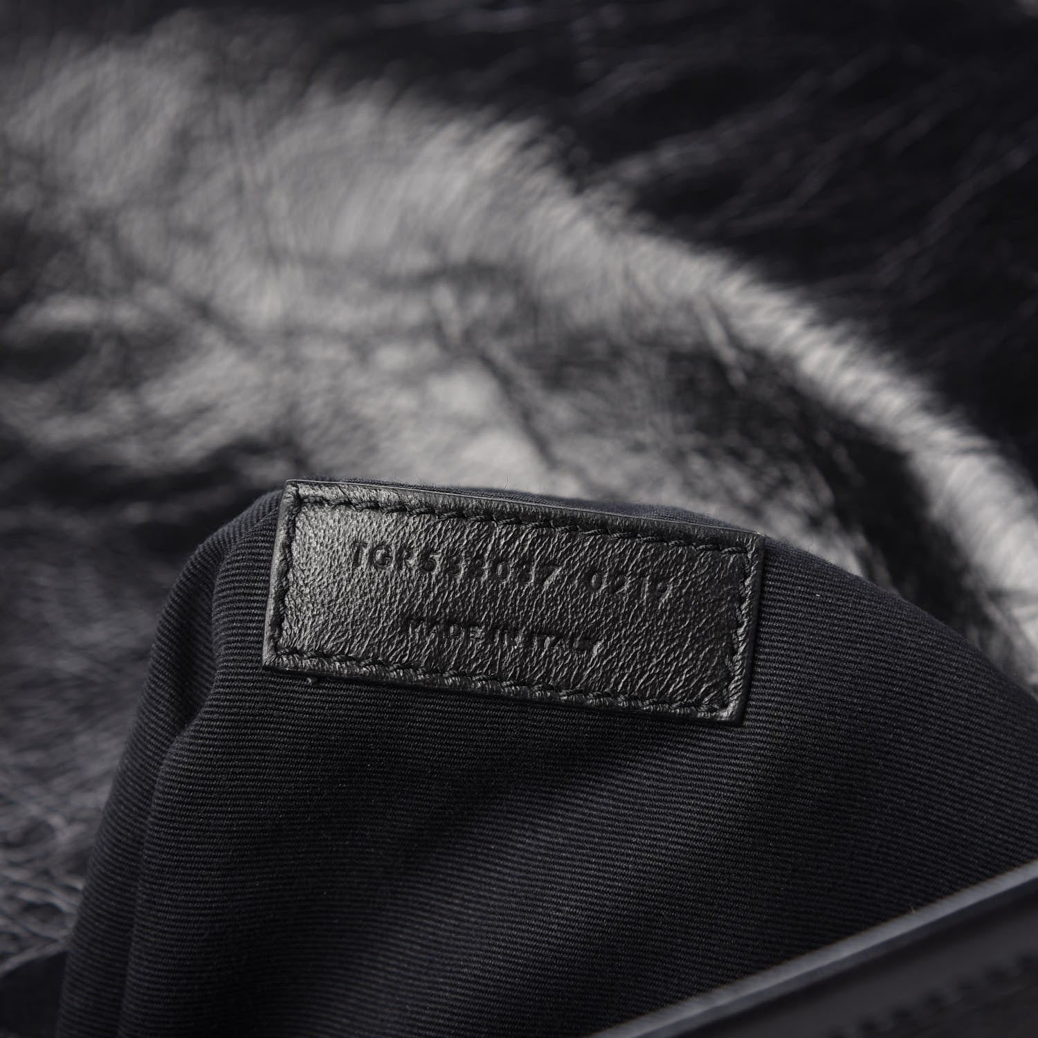 Saint Laurent Crinkled Calfskin Matelasse Monogram Medium Niki Chain Satchel Black 9 of 10