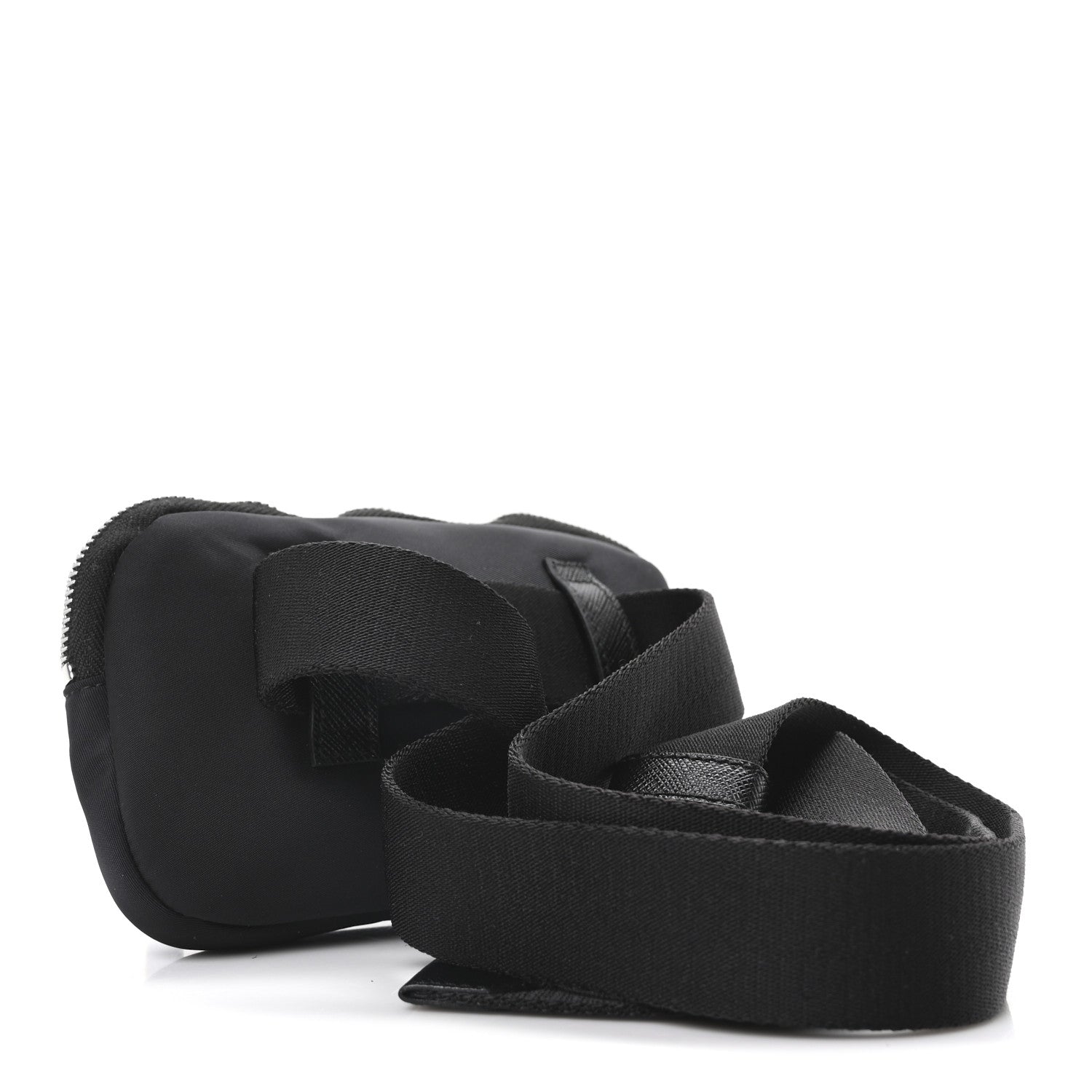 Prada Nylon Saffiano Belt Bag Black 3 of 9