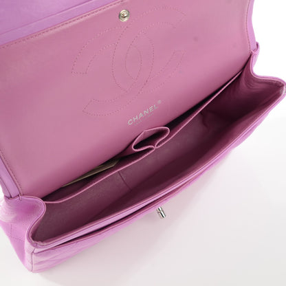Chanel Lambskin Quilted Jumbo Double Flap Light Purple 8 of 8