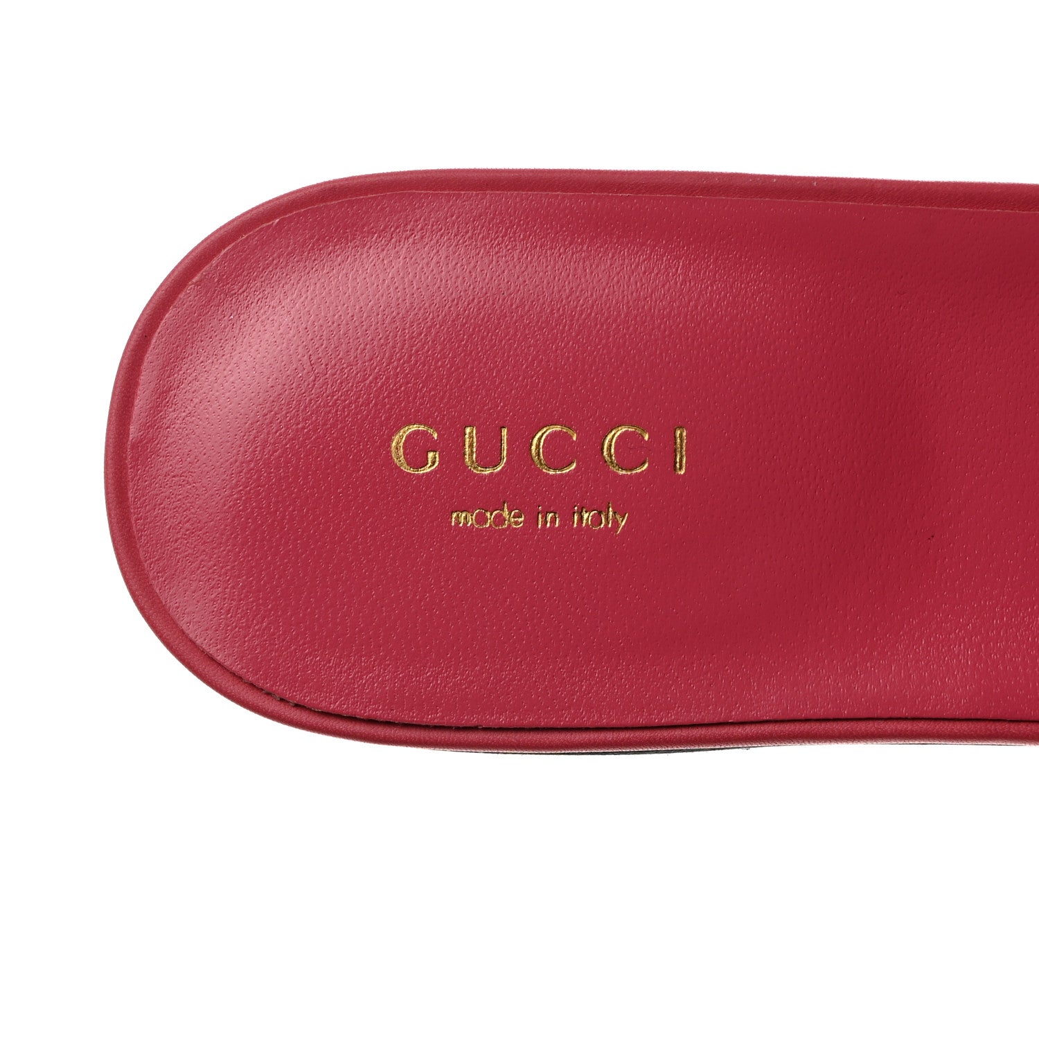 Gucci Cosmos Softy Calfskin Interlocking G Cut Out Slide Sandals 39 Rhodamine Pink 6 of 8