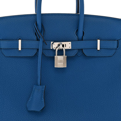 Hermes Togo Birkin 25 Bleu Zellige 8 of 15
