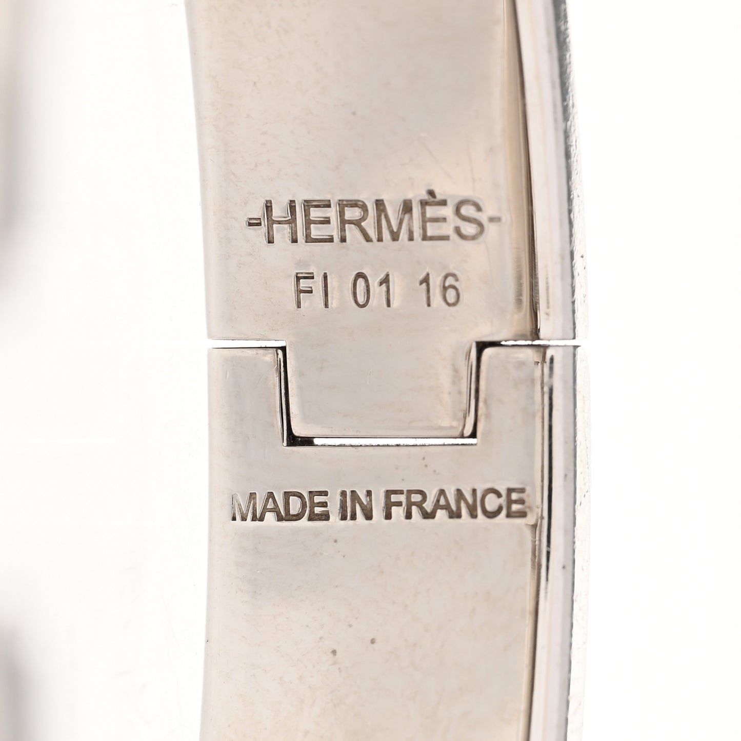 Enamel Narrow Clic Clac H Bracelet PM Black