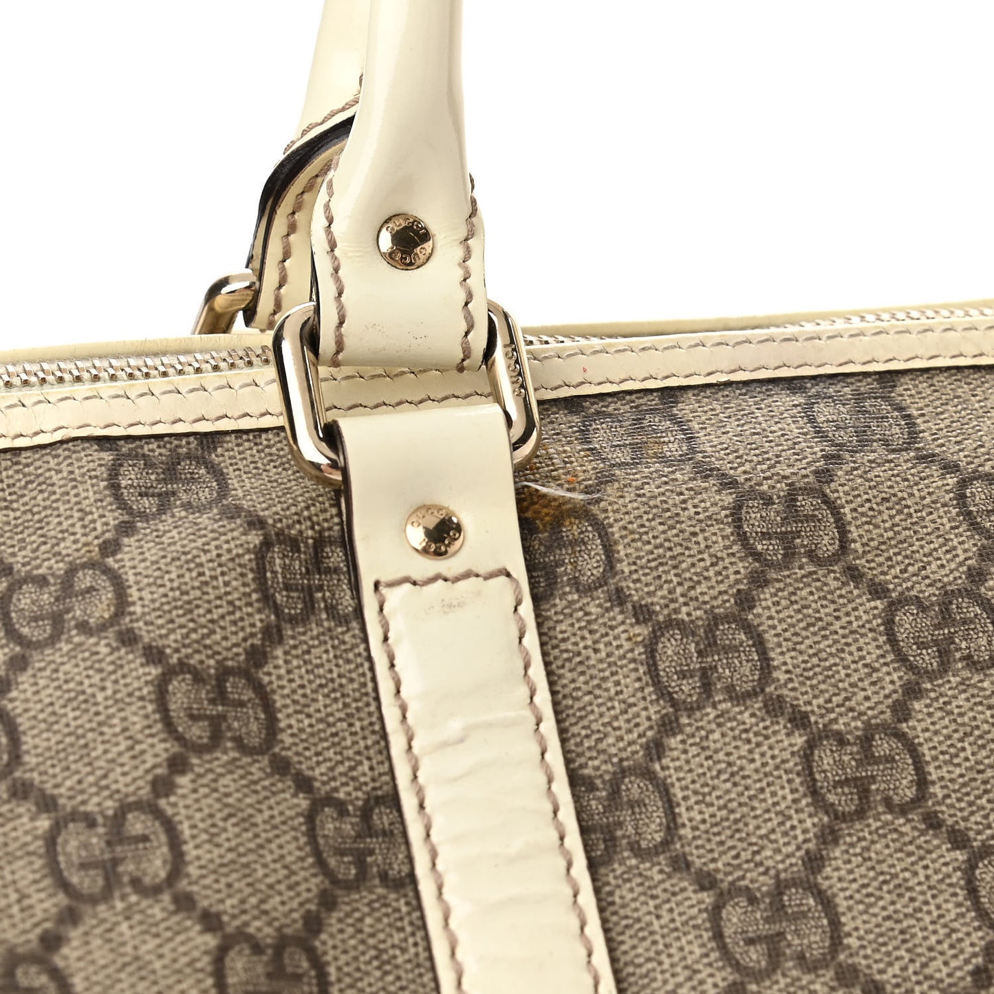GG Plus Monogram Medium Joy Boston Off White