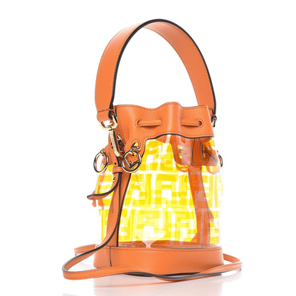 Fendi TPU FF Vitello Grace F is Fendi Mini Mon Tresor Bucket Bag Aranciata 3 of 11