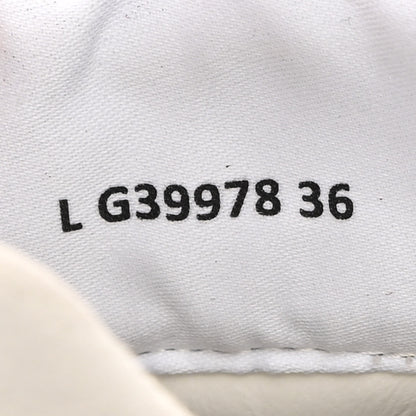 Chanel Suede Kidskin Womens CC Sneakers 36 Burgundy White 9 of 11