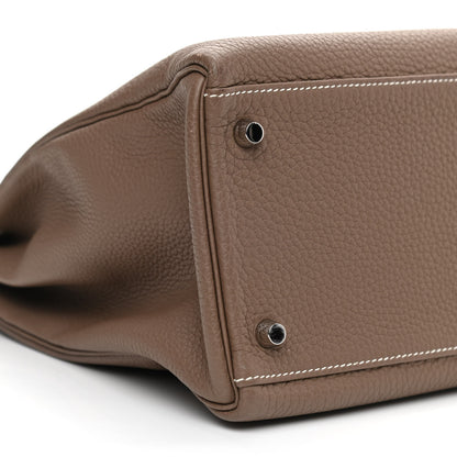 Hermes Togo Kelly Retourne 35 Etoupe 8 of 9