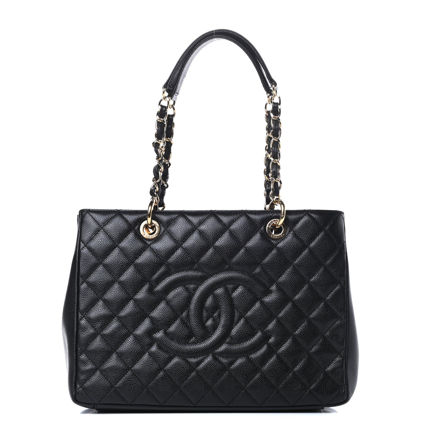 Chanel Caviar Quilted Grand Shopping Tote GST Black 1 of 14