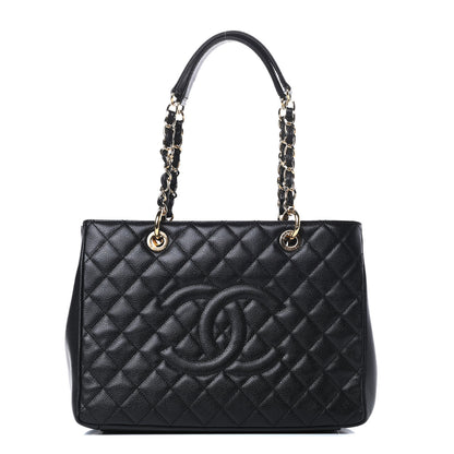 Chanel Caviar Quilted Grand Shopping Tote GST Black 1 of 14