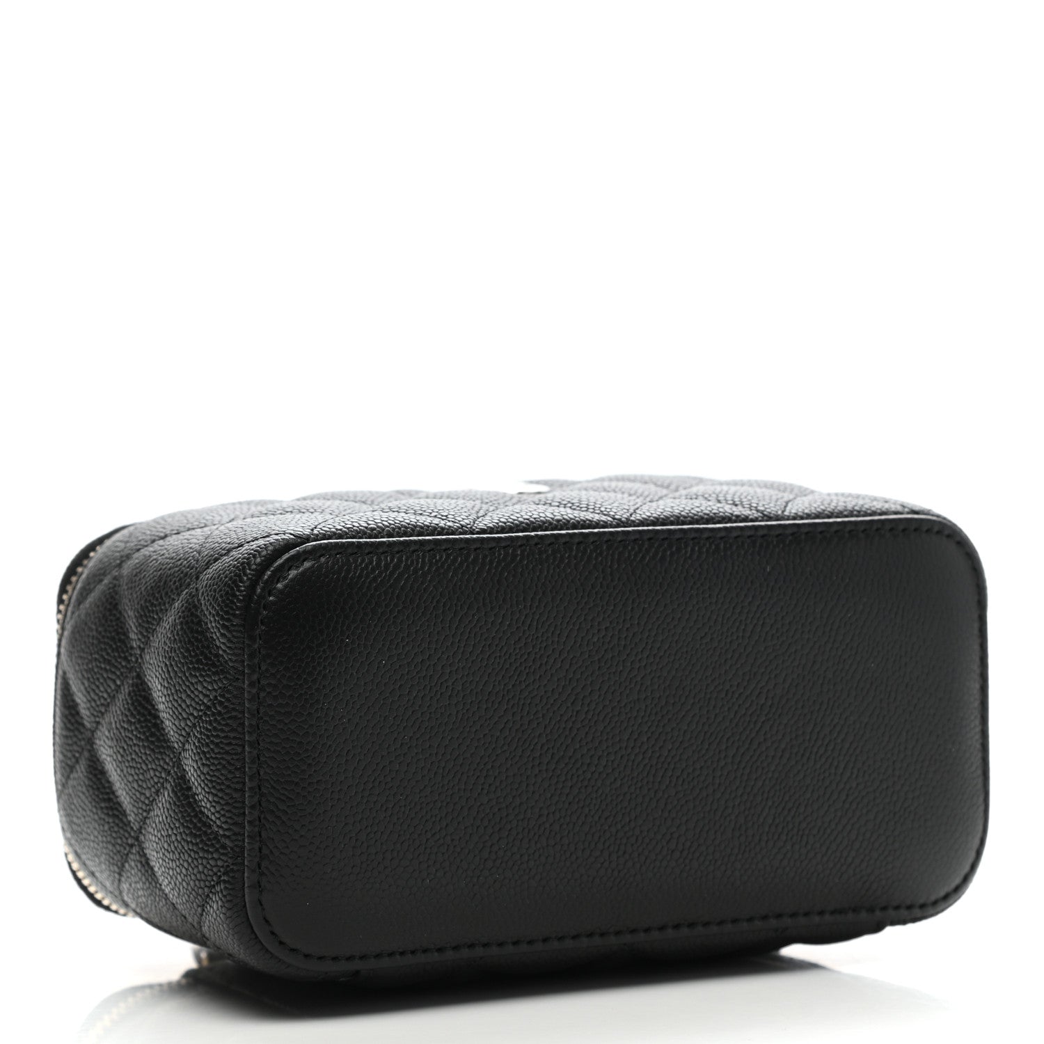 Chanel Caviar Quilted Small Tiny CC Vanity Case With Chain Black 4 of 9