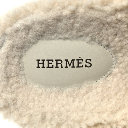 Hermes Woolskin Womens Chypre Sandals 39 Ecru 7 of 8