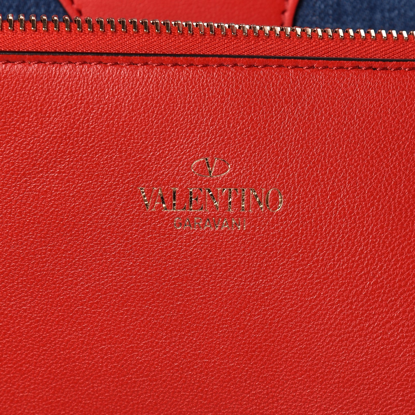 Denim Large Escape Tote Blue Red