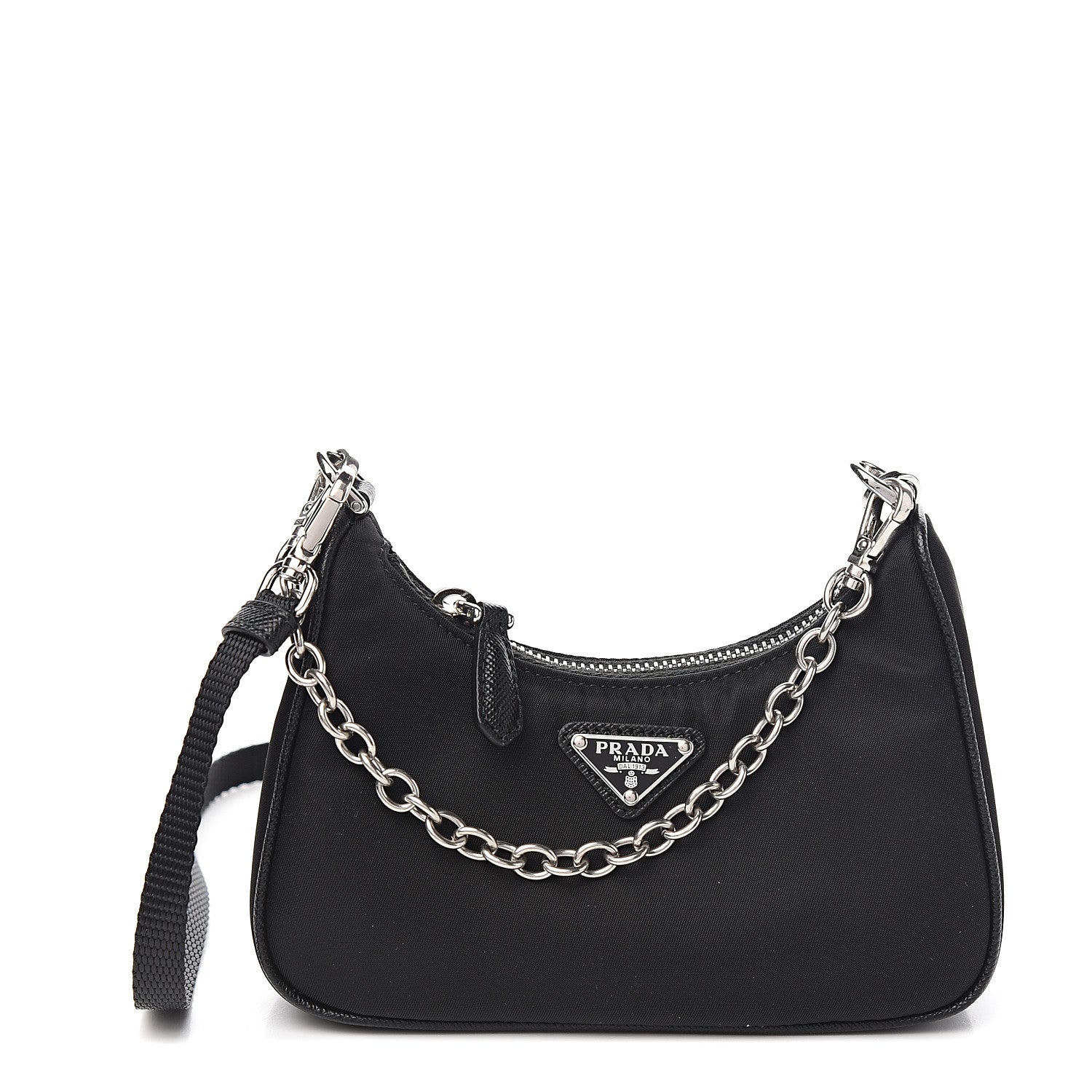 Prada Tessuto Nylon Mini Re-Edition 2000 Shoulder Bag Black 1 of 9