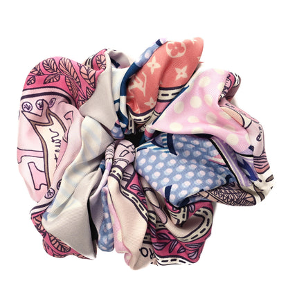 Louis Vuitton Silk Monogram Be Mindful Trop Chou Scrunchie Blush Pink 1 of 4