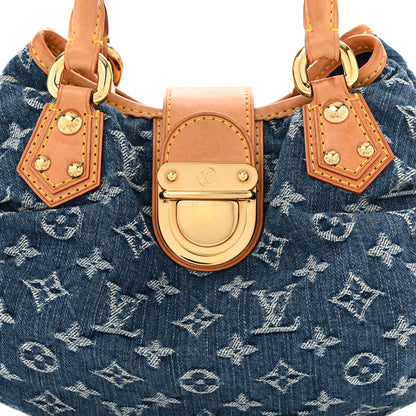 Louis Vuitton Monogram Denim Pleaty Blue 7 of 9