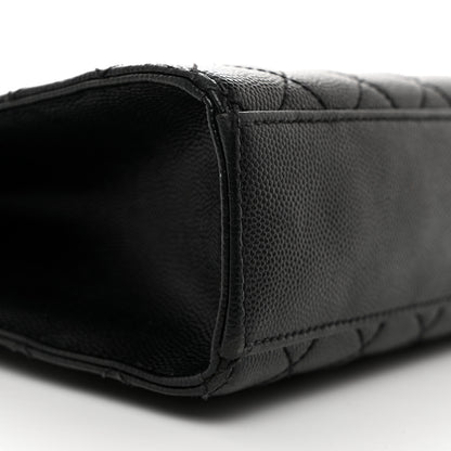 Saint Laurent Grain De Poudre Textured Mixed Matelasse Large Triquilt Monogram Monochrome Satchel Black 10 of 12