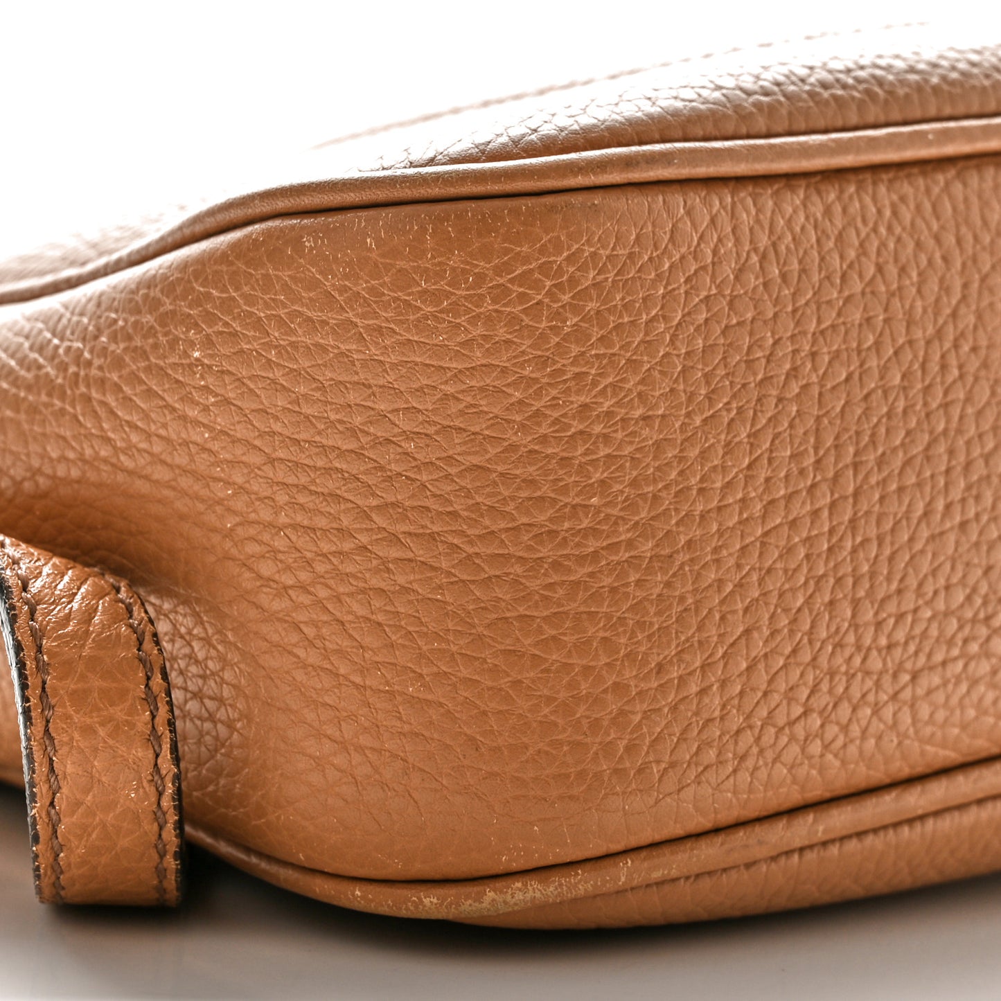 Pebbled Calfskin Small Soho Disco Bag Rose Beige