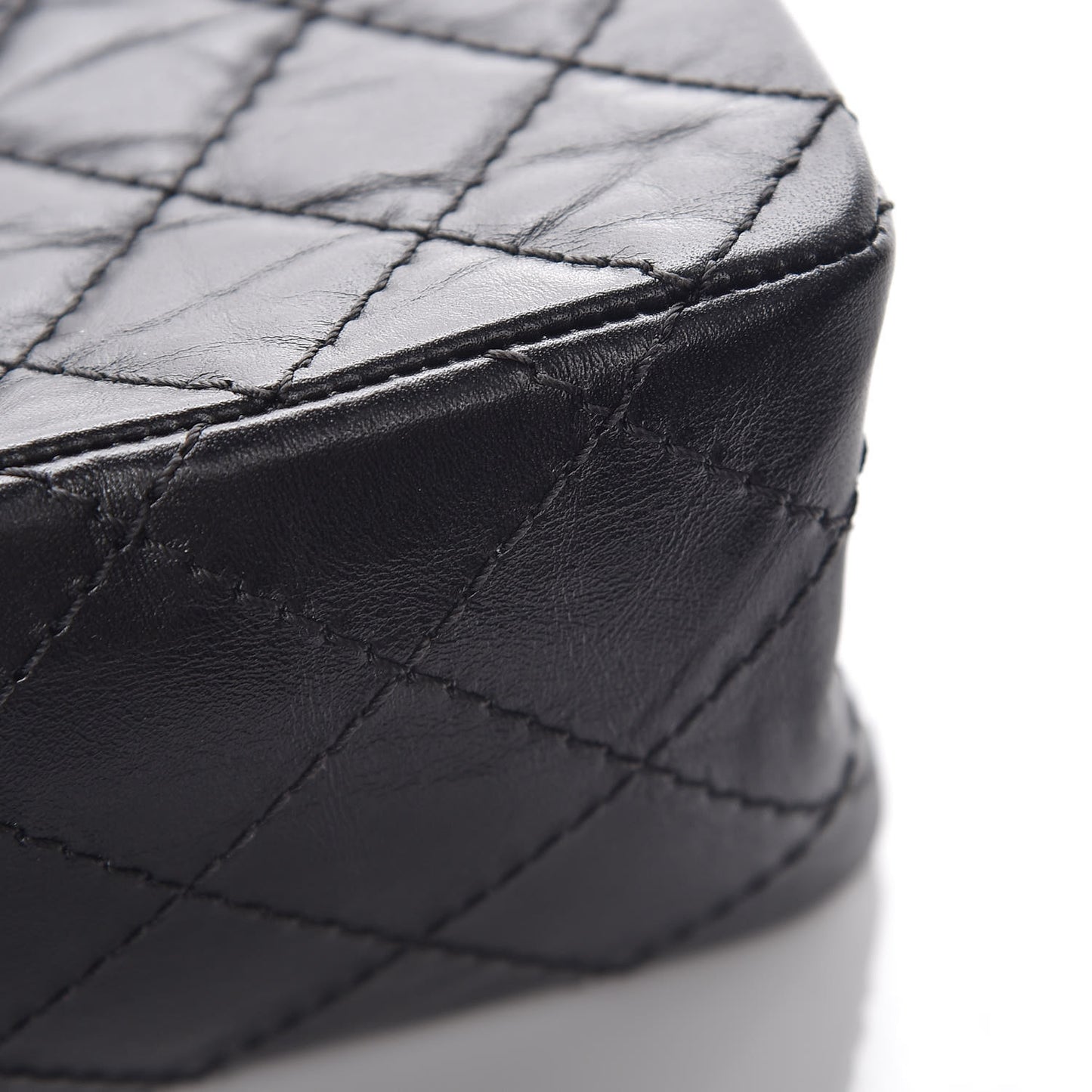 Aged Calfskin Quilted 2.55 Reissue Mini Flap Black