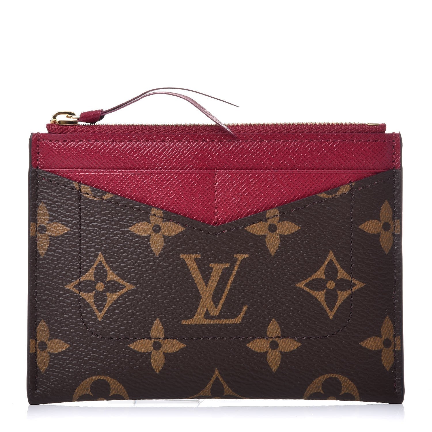 Louis Vuitton Monogram Zipped Card Holder Fuchsia 1 of 7
