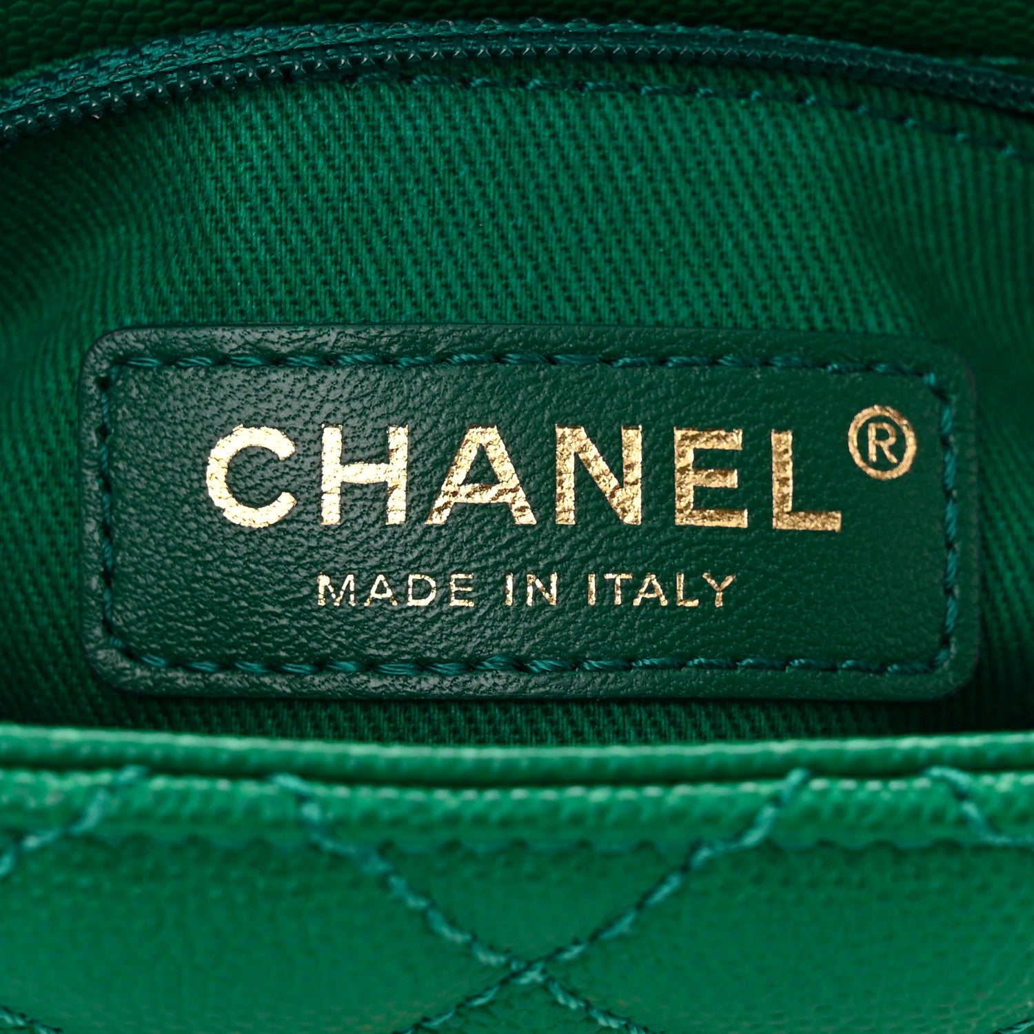 Chanel Caviar Quilted Mini Coco Handle Flap Green 7 of 10