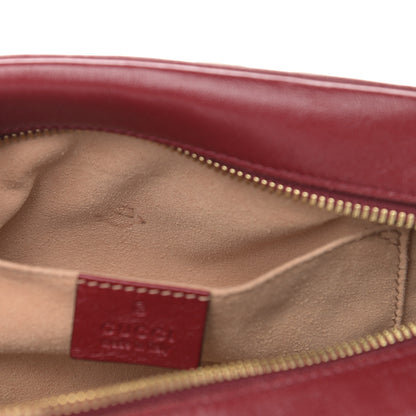 Gucci Monogram Azalea Calfskin Matelasse Diagonal Small GG Marmont Chain Shoulder Bag Beige Ebony New Cherry Red 12 of 12