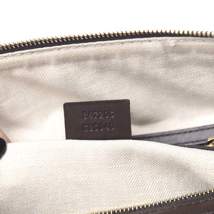 Gucci Monogram Vintage Web Medium Boston Dark Brown 6 of 10
