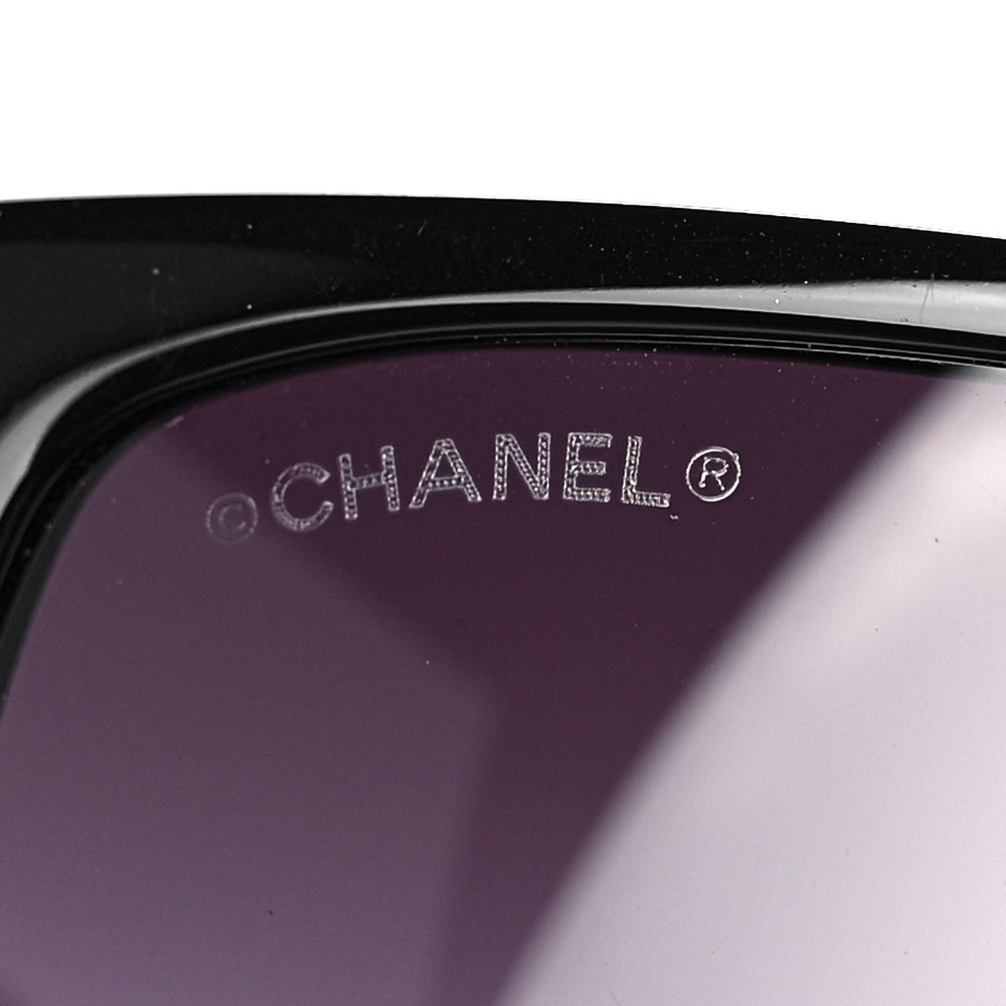 Acetate Chain Sunglasses 5208-Q Black