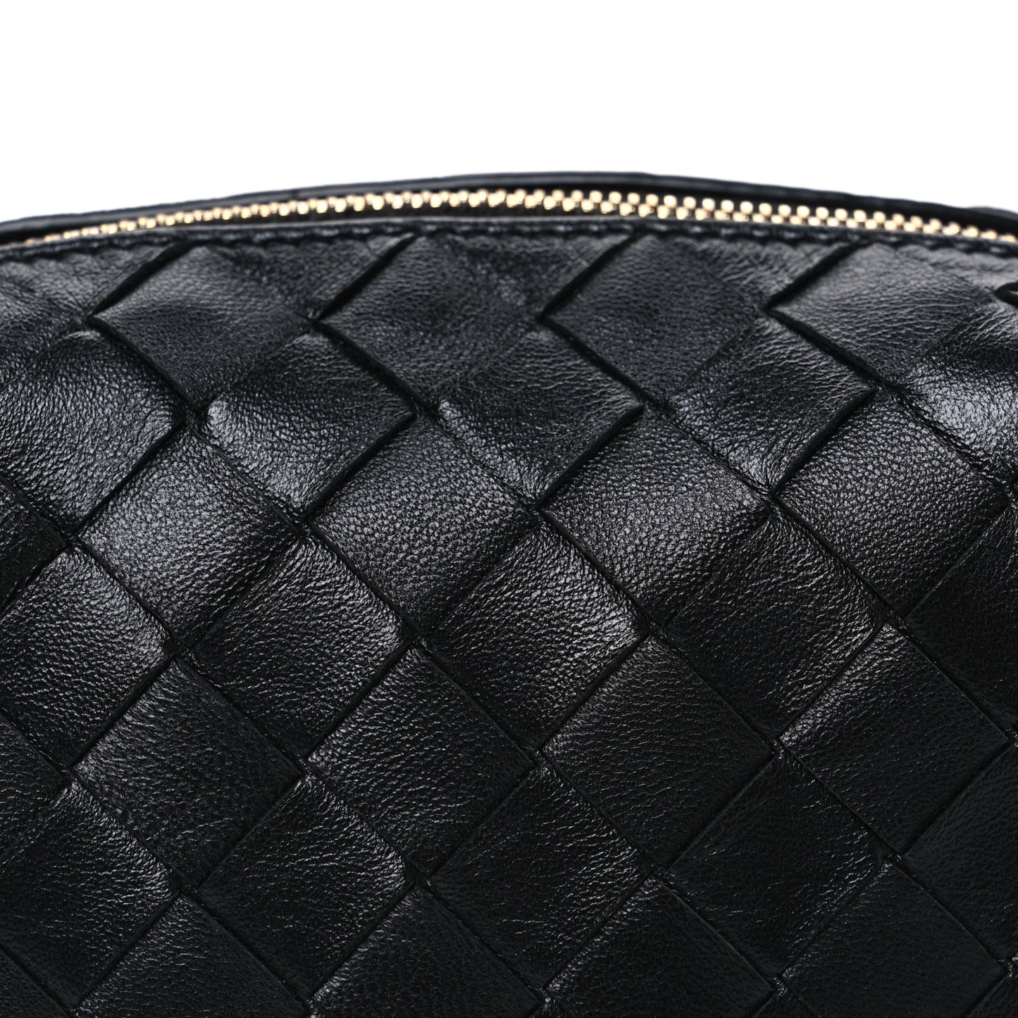 Nappa Intrecciato Mini Loop Camera Bag Black