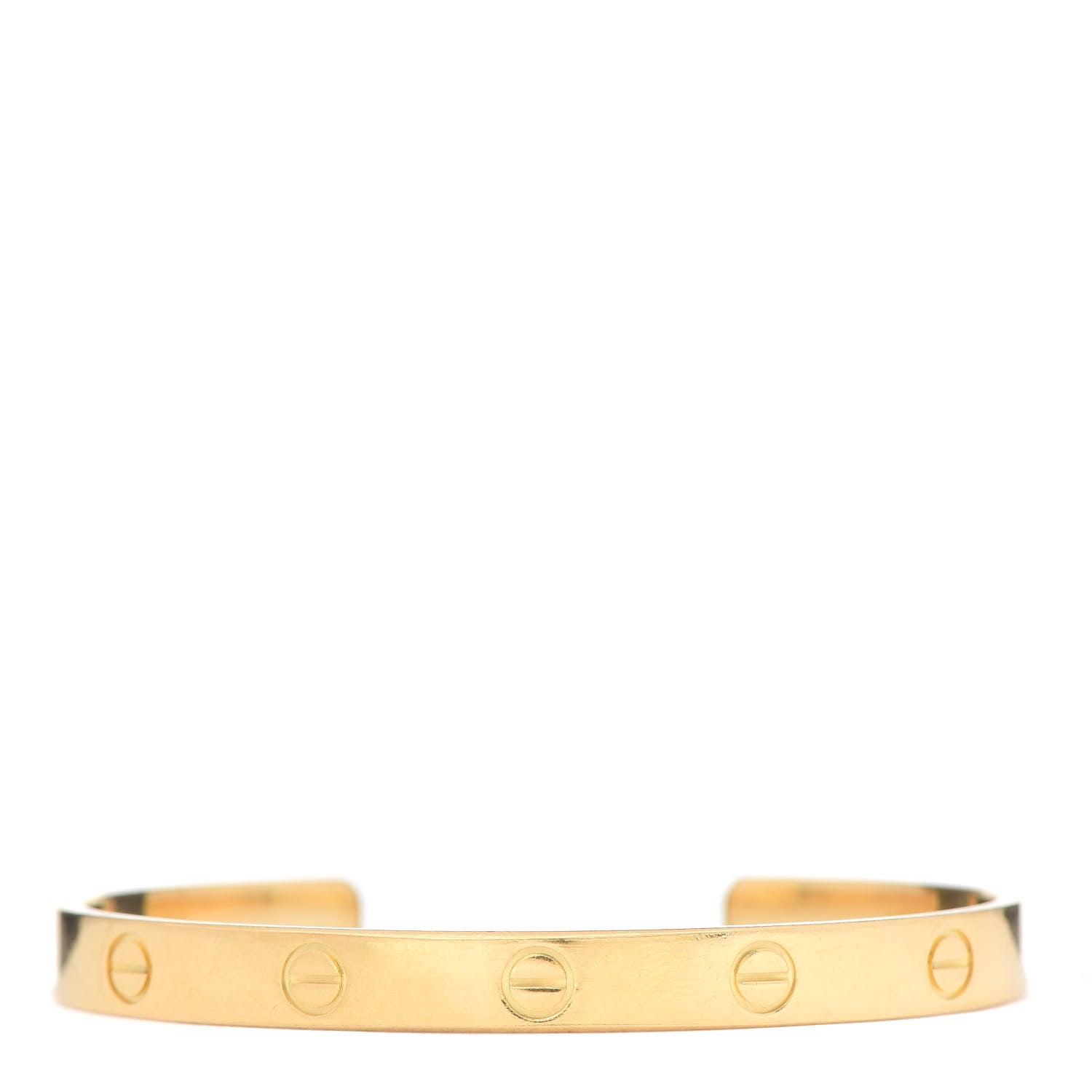 Cartier 18K Yellow Gold LOVE Cuff Bracelet 17 1 of 4
