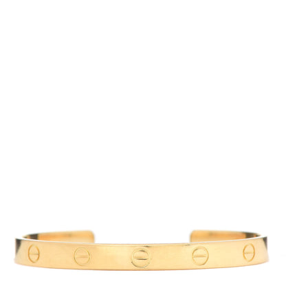 Cartier 18K Yellow Gold LOVE Cuff Bracelet 17 1 of 4