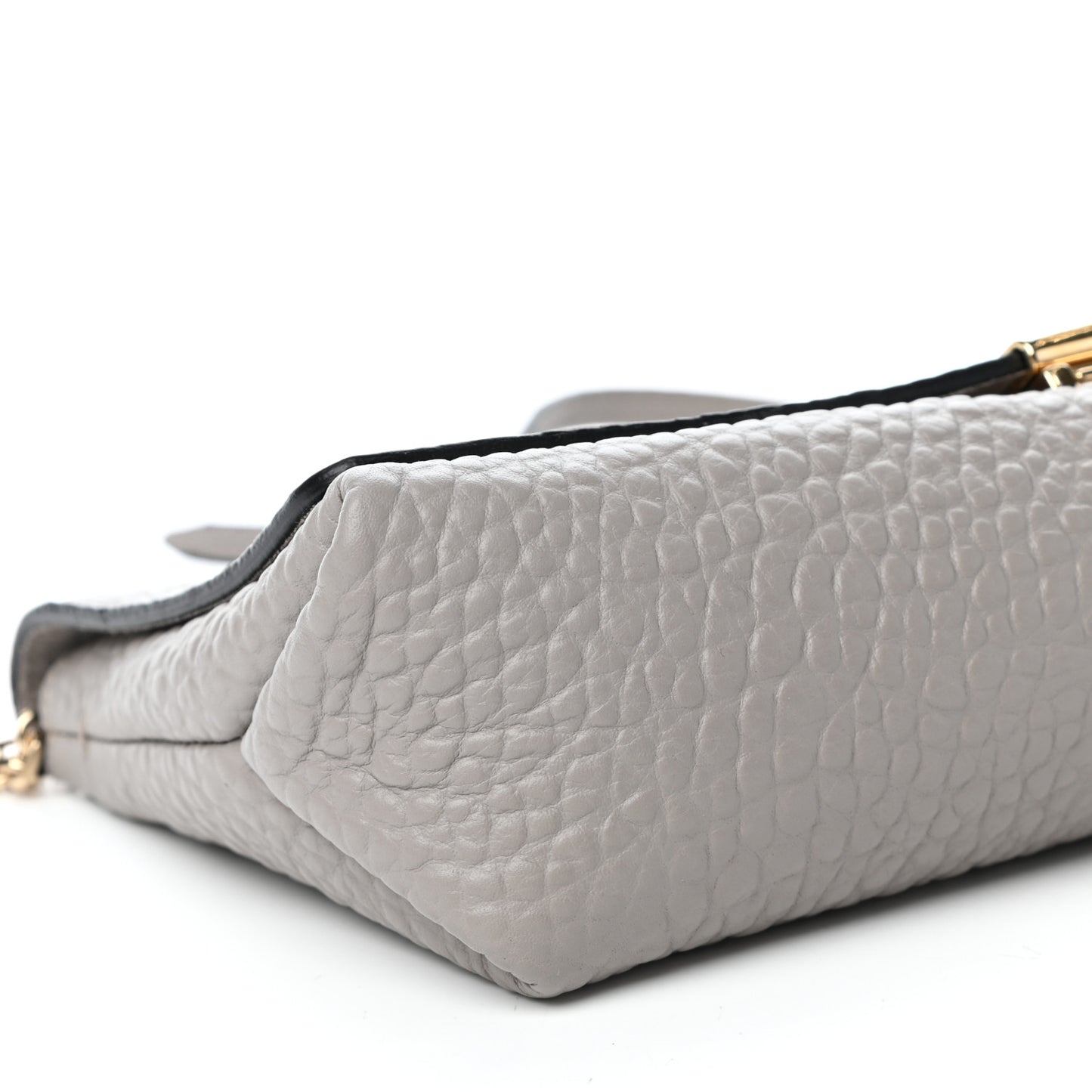 Signature Grain Medium Mildenhall Crossbody Bag Pale Grey