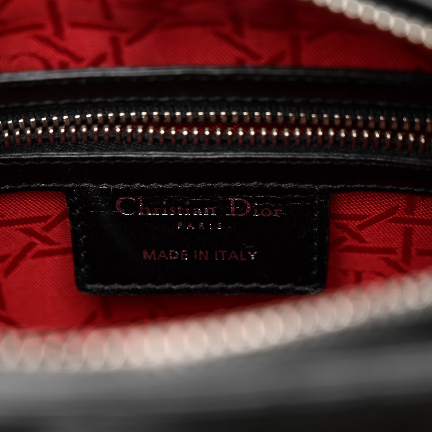 Christian Dior Lambskin Cannage Medium Lady Dior Black 6 of 9