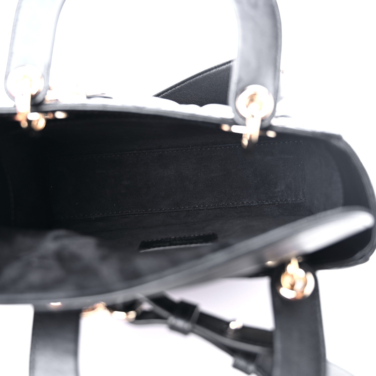 Christian Dior Lambskin Cannage Small My ABCDior Lady Dior Black 5 of 12