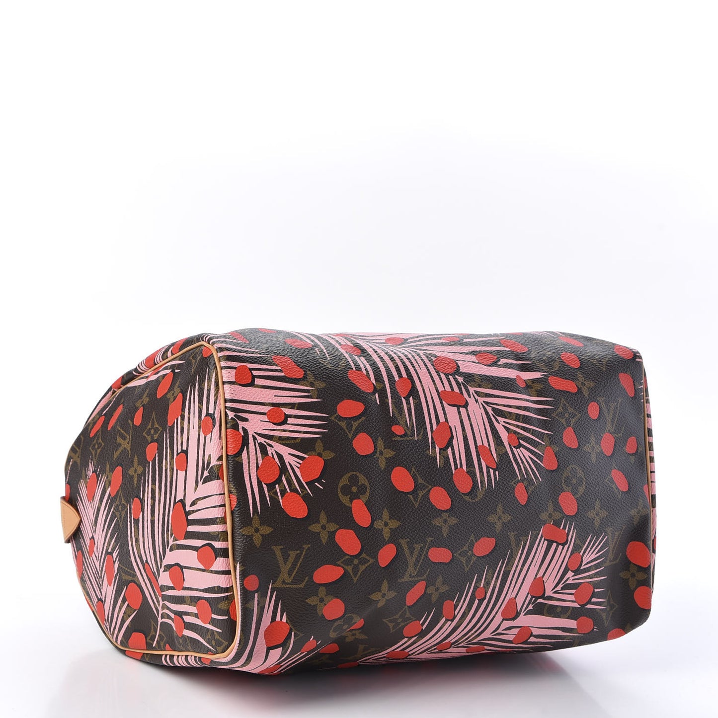 Monogram Jungle Dots Speedy 30 Sugar Pink Poppy