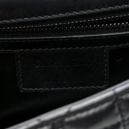 Christian Dior Calfskin Macrocannage Medium Caro Bag Black 6 of 10