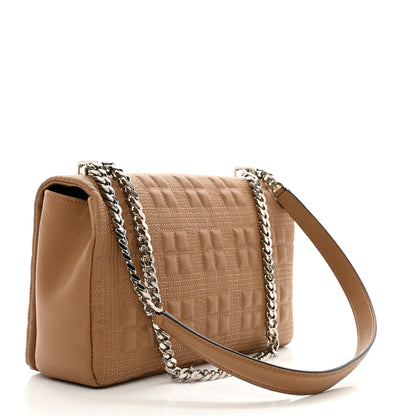 Burberry Lambskin Quilted Medium Lola Bag Camel 3 of 9