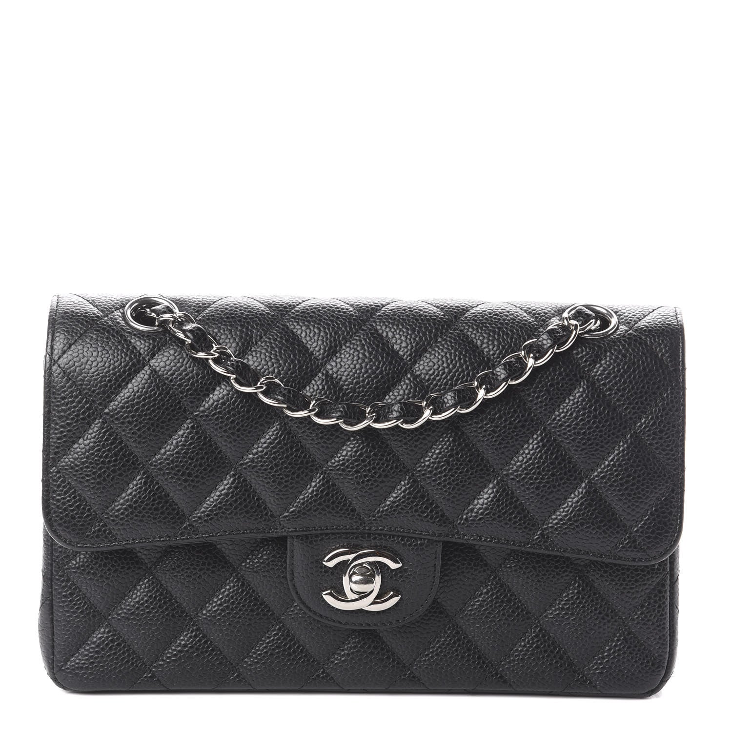 Chanel Caviar Quilted Small Double Flap Black 1 of 8