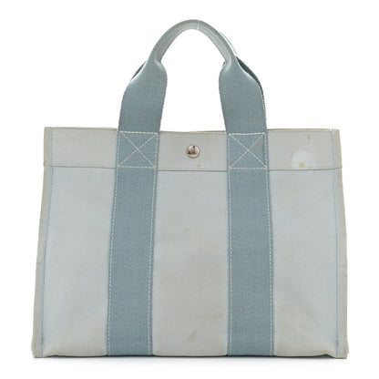 Hermes Canvas Bora Bora Tote PM Eucalyptus 1 of 16