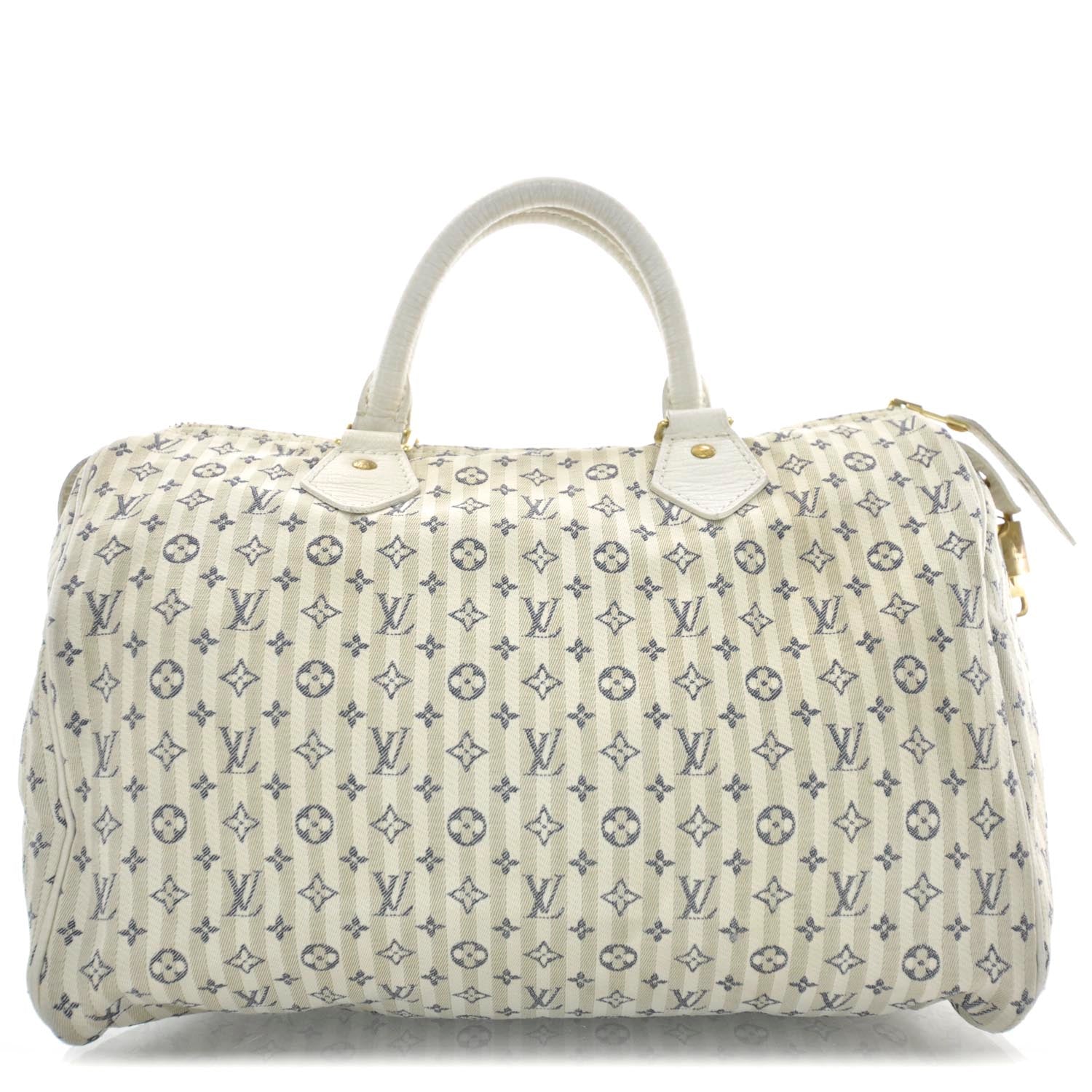 Louis Vuitton Mini Lin Croisette Speedy 30 Blue 1 of 9
