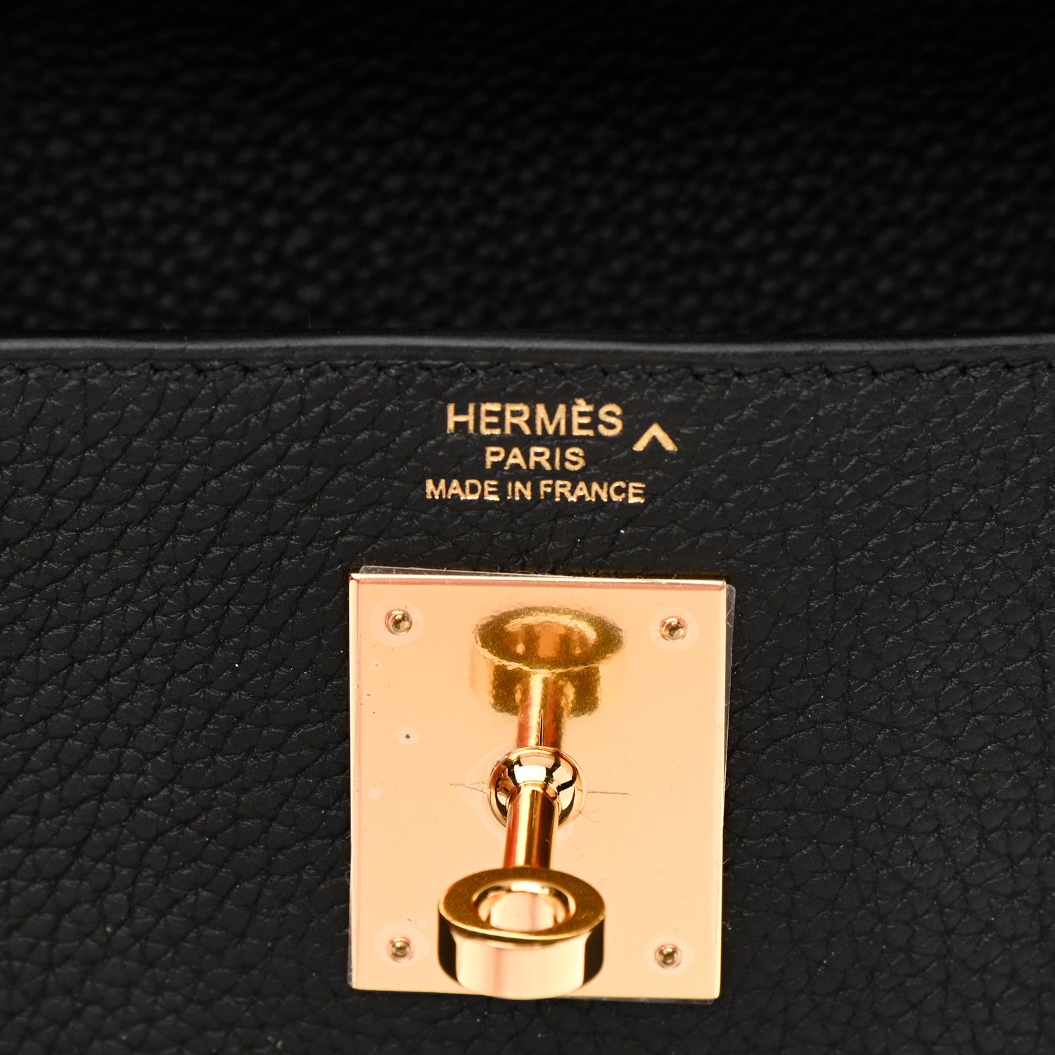 Hermes Togo Matte Porosus Crocodile Kelly Retourne Touch 28 Black 6 of 11