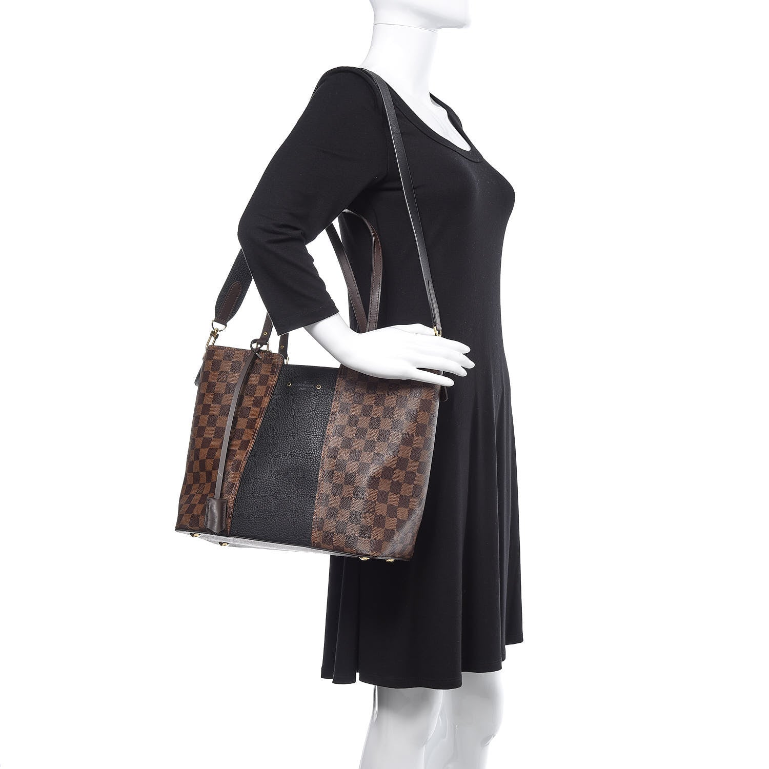 Louis Vuitton Damier Ebene Jersey Black 2 of 9