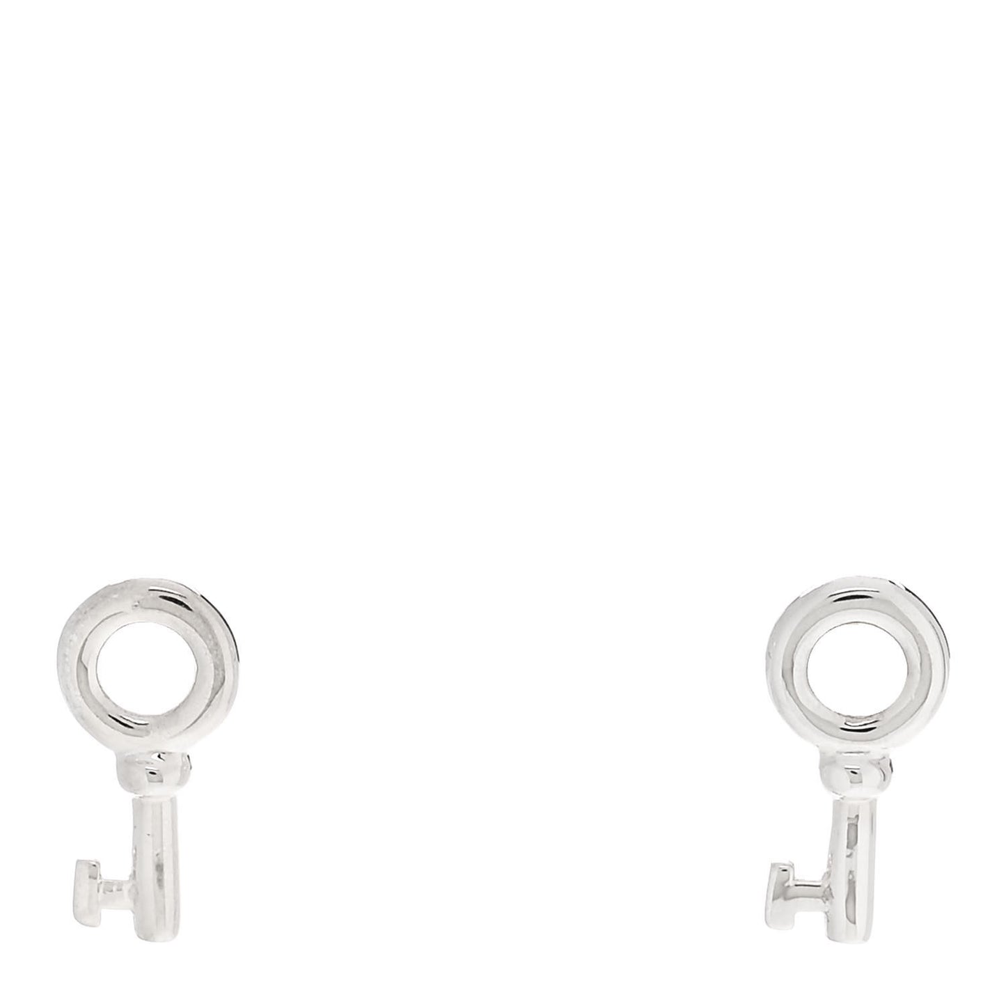 Sterling Silver Key Earrings